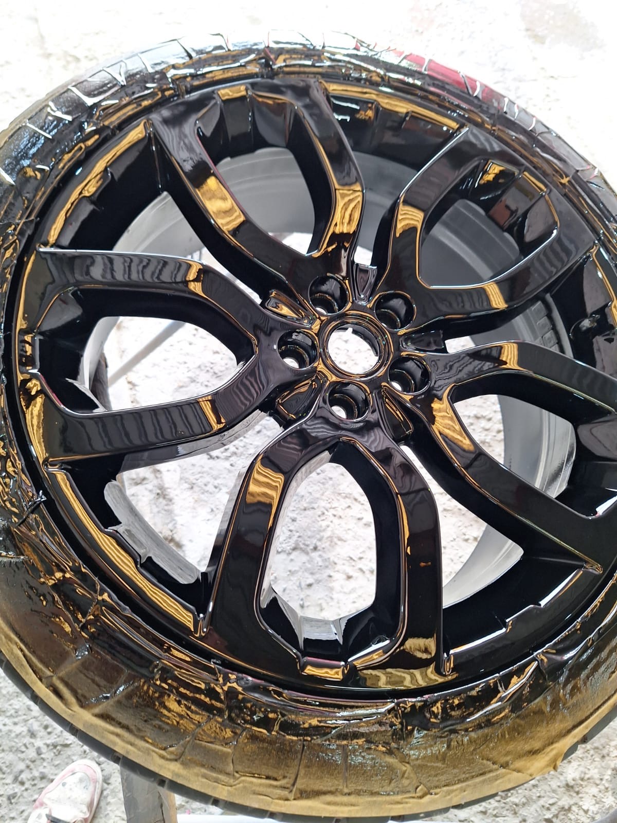 PINTURA DE RINES NEGRO GLOSS